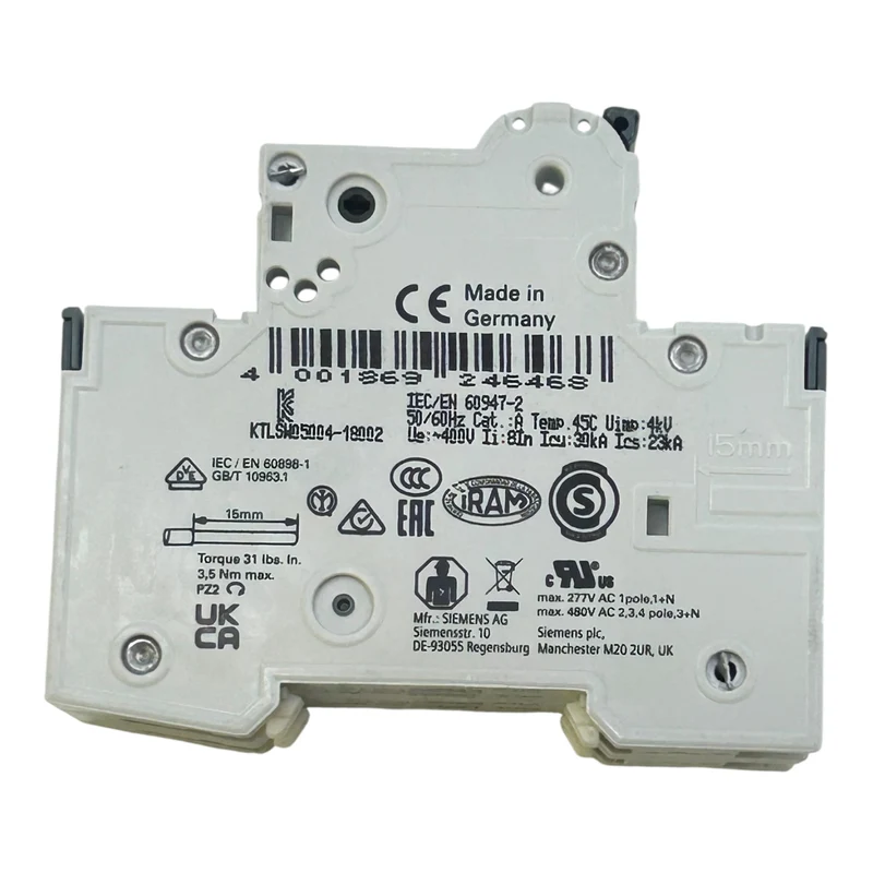 Siemens Leitungsschutzschalter 5SY6202-7 2-polig 400V Sicherungsautomat VE:4stk