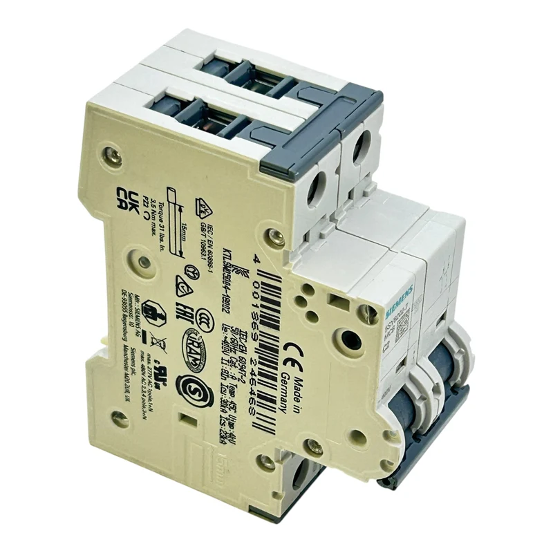 Siemens Leitungsschutzschalter 5SY6202-7 2-polig 400V Sicherungsautomat VE:4stk