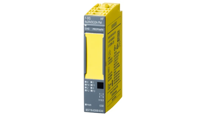 Siemens 6ES7136-6DB00-0CA0 SIMATIC ET 200SP F-AQ 2xU/I Failsafe Analog Output Module