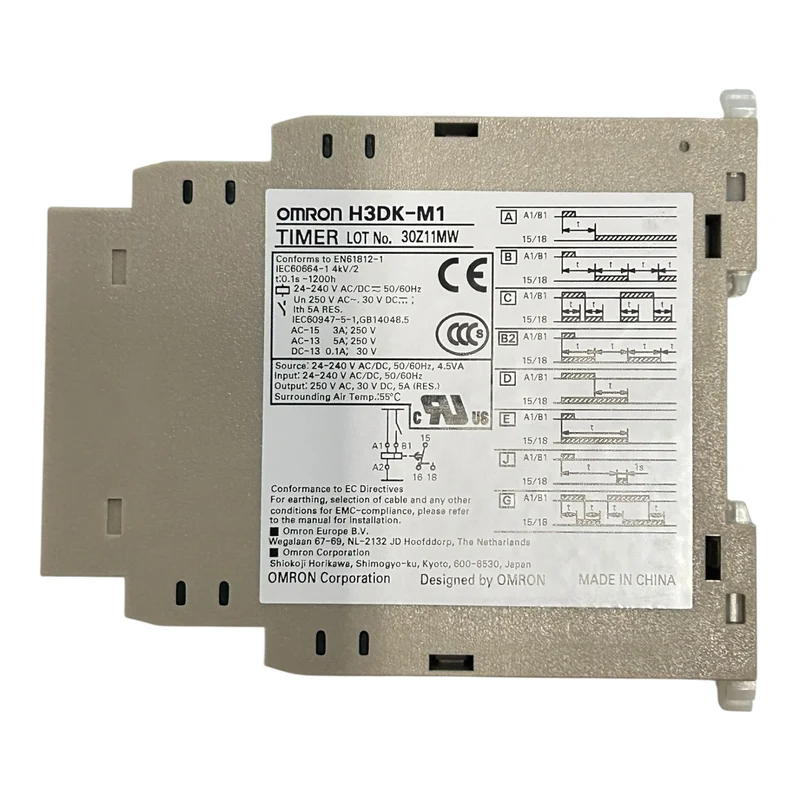 Omron Zeitrelais H3DK-M1 Timer 24–240V AC/DC 5A Multifunktion