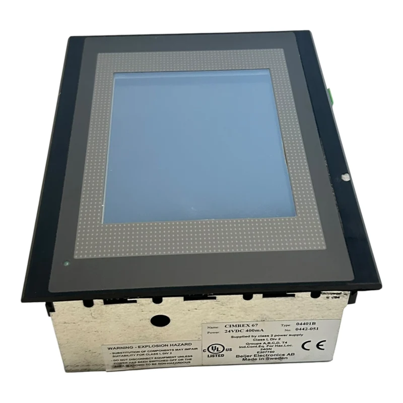 Beijer HMI Panel CIMREX 67 24VDC 400mA 04401B 0442-051 Touchscreen