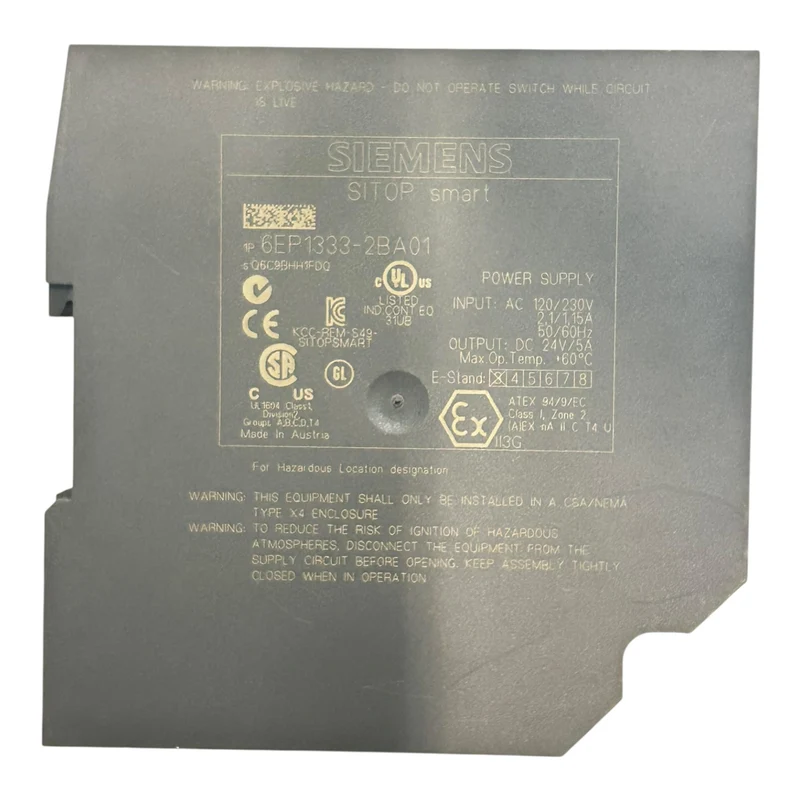 Siemens SITOP SMART 5A Netzteil 6EP1333-2BA01 24V 5A Hutschiene
