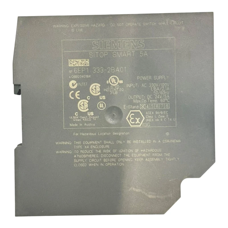 Siemens SITOP SMART 5A Netzteil 6EP1333-2BA01 24V 5A Hutschiene