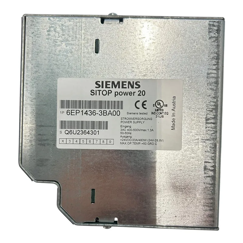 Siemens Netzteil SITOP 6EP1436-3BA00 24V 20A 480W Stromversorgung