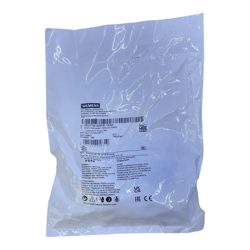 Siemens Drucktaster 3SU1150-0AB40-1BA0 grün Ø22mm 1Ö