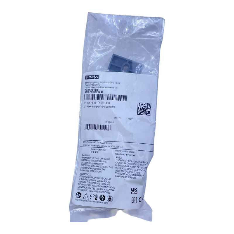 Siemens Heavy Duty Befestigung für Module 3RK1908-1EA00-1BP0 VE: 5 Stück