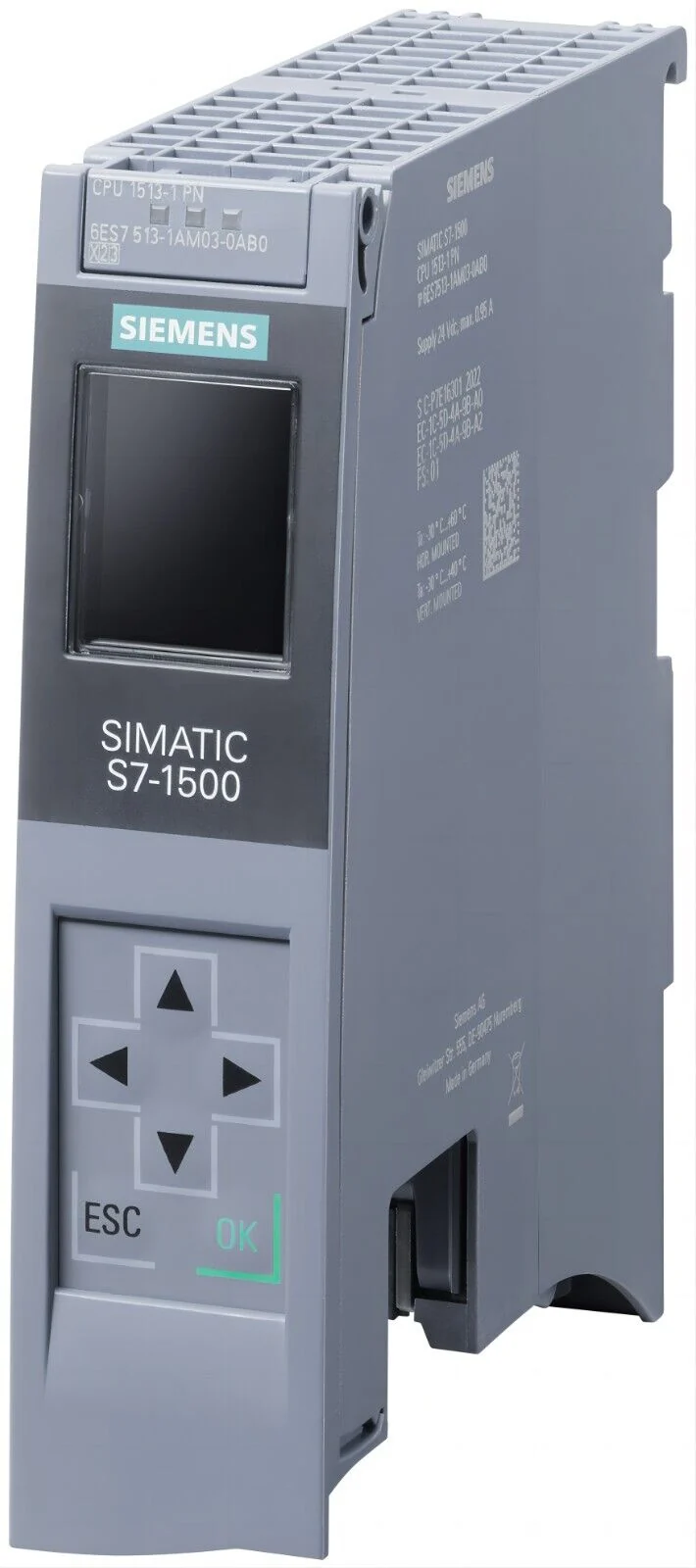Siemens 6ES7513-1AM03-0AB0 SIMATIC S7-1500 CPU 1513-1 PN Central Processing Unit