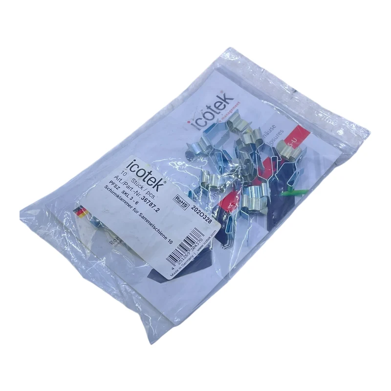 icotek Schirmklemme 36787.2 PFSZSKL 3–6 für Sammelschiene VE: 20 Stück