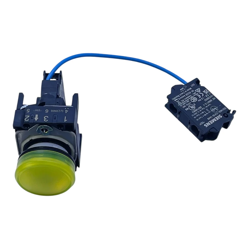 Siemens Leuchtmelder gelb 3SU1401-1BB30-1AA0 24V Drucktaster rund