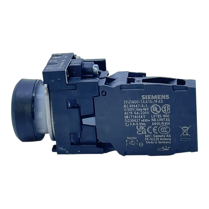 Siemens Drucktaster grün 3SU1400-1AA10-1FA0 1NO 230V 6A Ø22mm