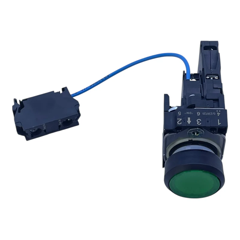Siemens Drucktaster 3SU1400-1AA10-1FA0 mit LED-Modul 3SU1400-1CK10-1AA0 grün