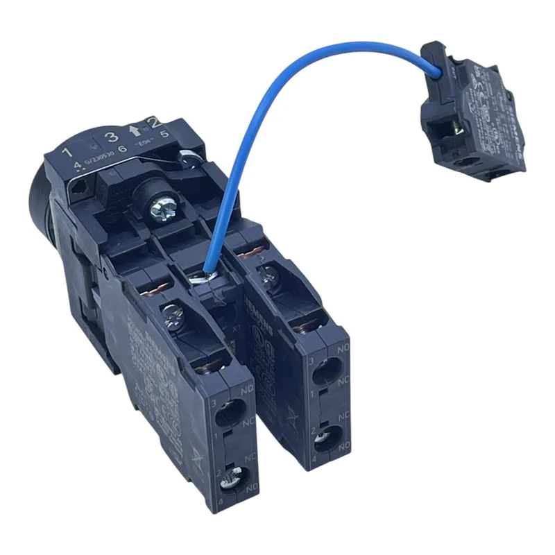 Siemens Taster 3SU1400-1AA10-1FA0 grün + 3SU1400-1CK10-1AA0 + Modul