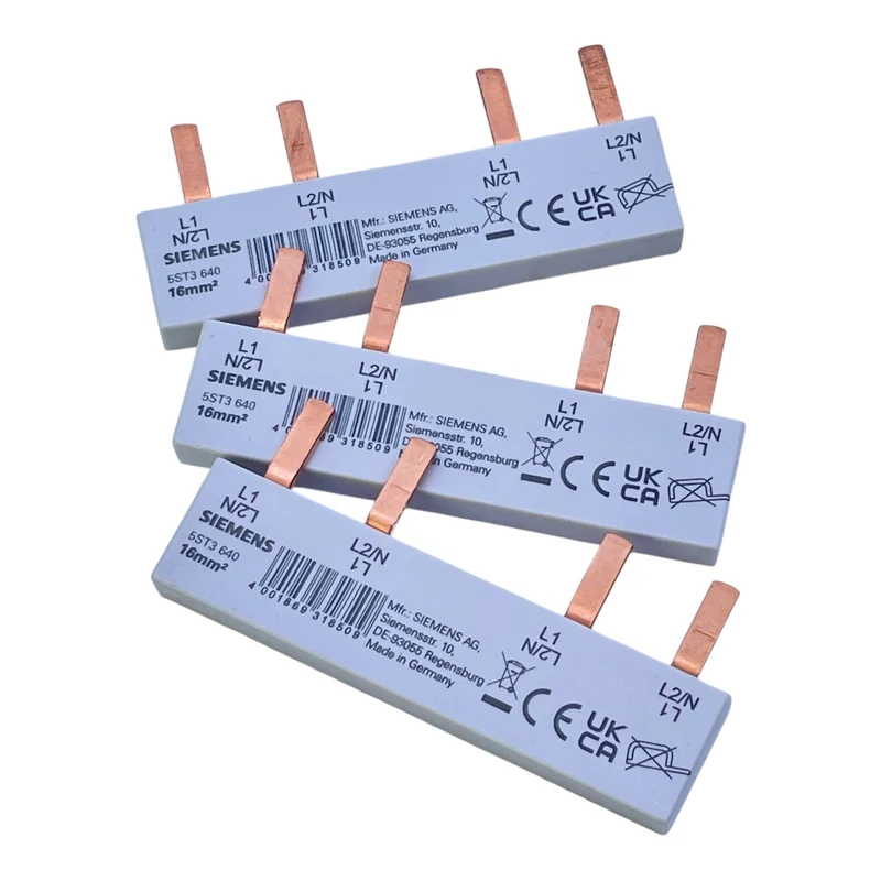Siemens Phasenschiene 5ST3640 16 mm² 3-phasig L1 L2/N Phasenschiene VE: 3