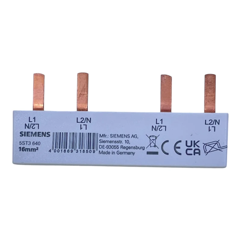 Siemens Phasenschiene 5ST3640 16 mm² 3-phasig L1 L2/N Phasenschiene VE: 3