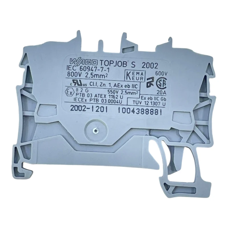 WAGO Reihenklemme 2002-1201 TOPJOB S 2,5 mm² 800 V grau VE:10 Stück