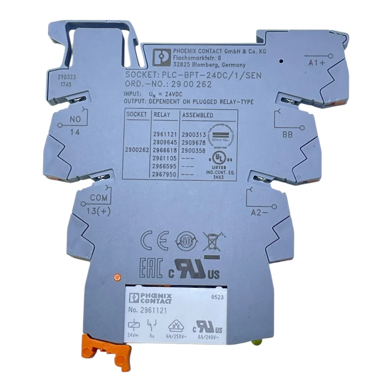Phoenix Contact Relaismodul 24VDC 6A PLC-RPT-24DC/1AU/SEN 2900313 Relaismodul