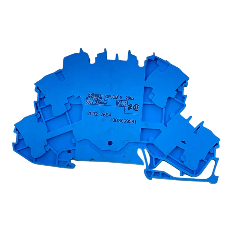 WAGO Reihenklemme 2002-2604 TOPJOB S 2,5mm² 500V blau für Hutschiene