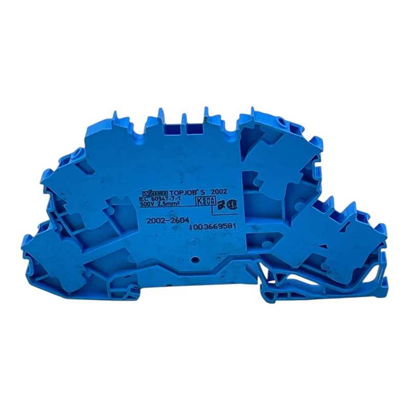 WAGO Reihenklemme 2002-2604 TOPJOB S 2,5mm² 500V blau für Hutschiene