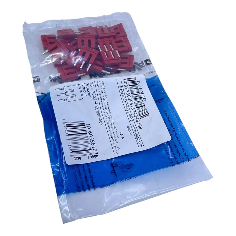 WAGO Brücker 3-polig 2002-403/000-005 25A 800V VE: 25 Stück Jumper