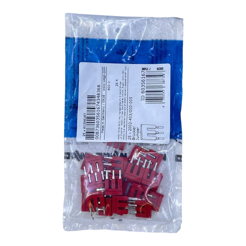 WAGO Brücker 3-polig 2002-403/000-005 25A 800V VE: 25 Stück Jumper