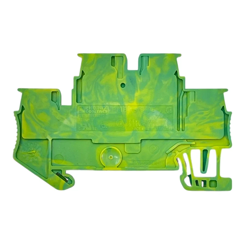 Phoenix Contact Erdungsklemme PTTB1,5/S-TWIN-PE PE-Klemme Hutschiene VE: 4 Stk