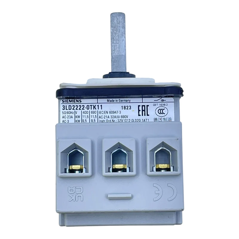 Siemens Lasttrennschalter 11,5kW 3LD2222-0TK11 3-polig 690V für Industrie