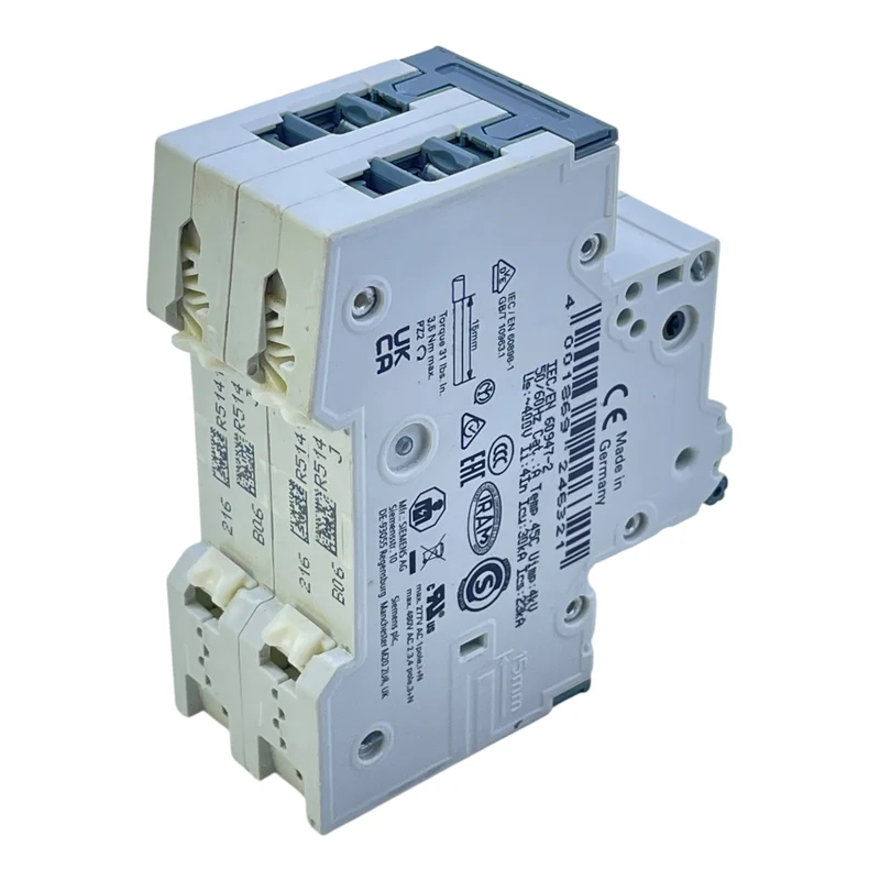 Siemens Leitungsschutzschalter 2-polig B6A 5SY6206-6 MCB 400V Sicherung
