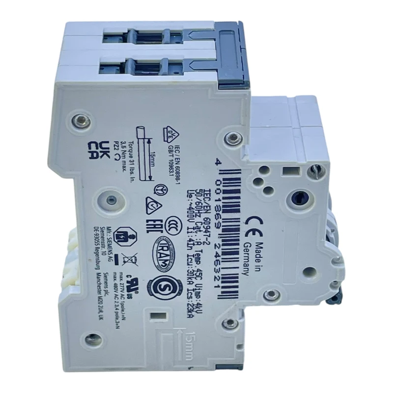 Siemens Leitungsschutzschalter 2-polig B6A 5SY6206-6 MCB 400V Sicherung