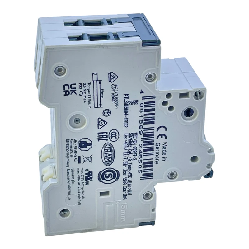 Siemens Leitungsschutzschalter 5SY6208-7 C8 2-polig 400V MCB Sicherungsautomat