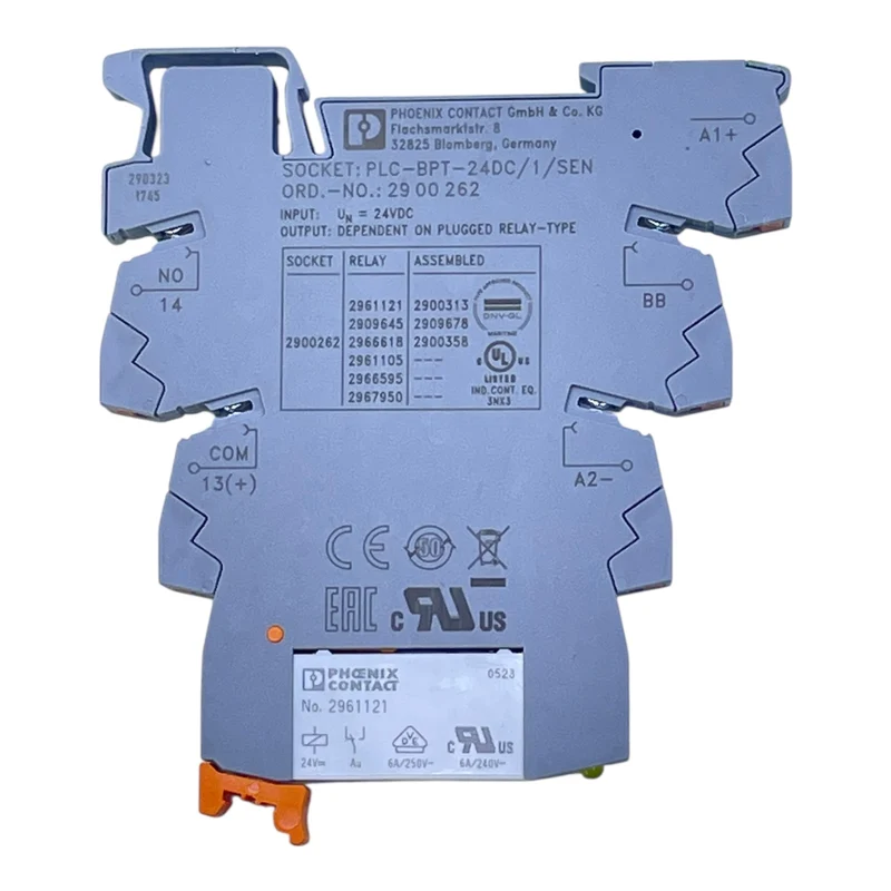 Phoenix Contact Relaismodul 24VDC 6A PLC-RPT-24DC/1AU/SEN 2900313 Relaismodul