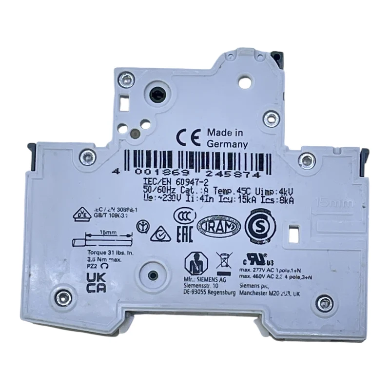 Siemens Leitungsschutzschalter 5SY6110-6 B10 1-polig 230/400V MCB Sicherung