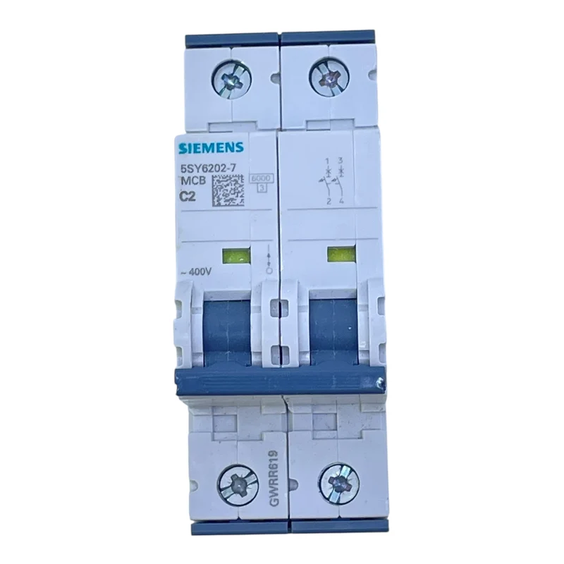 Siemens Leitungsschutzschalter 5SY6202-7 C2 2-polig 400V MCB Sicherungsautomat