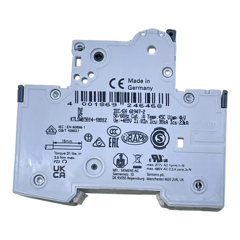 Siemens Leitungsschutzschalter 5SY6202-7 C2 2-polig 400V MCB Sicherungsautomat
