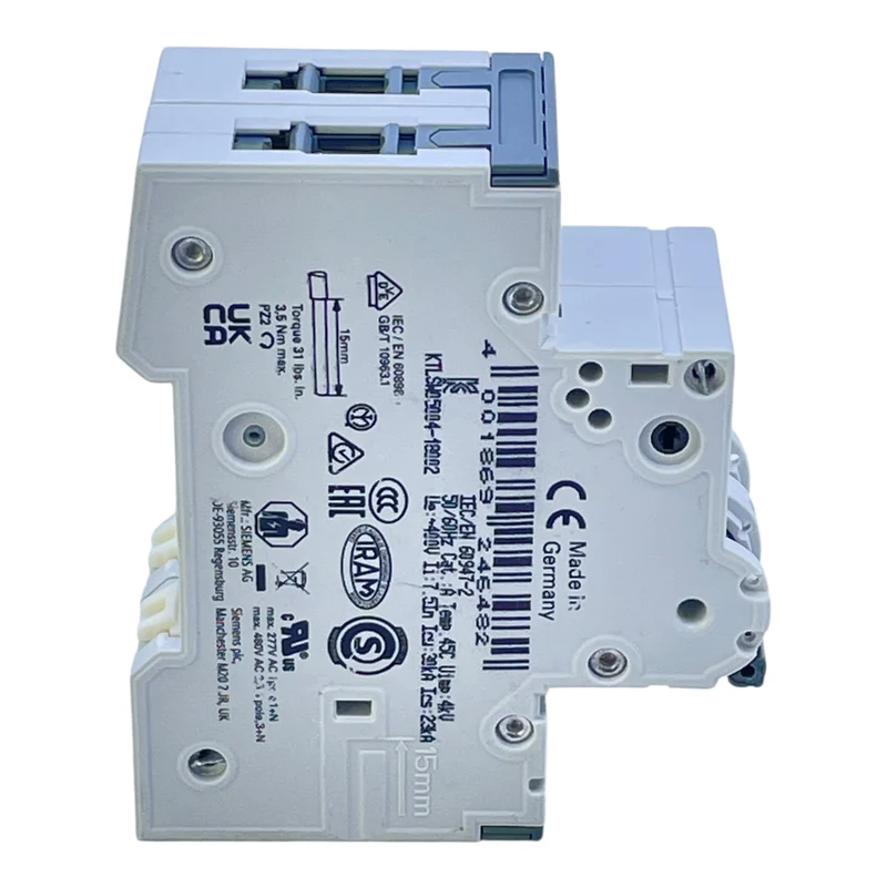 Siemens Leitungsschutzschalter 5SY6204-7 C4A 2-polig 400V Sicherungsautomat