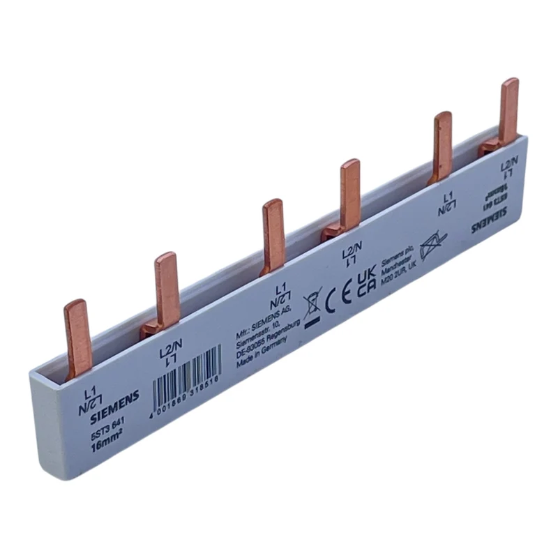 Siemens Phasenschiene 5ST3641 16mm² 1L+N+PE für LSS VE: 16 Stück