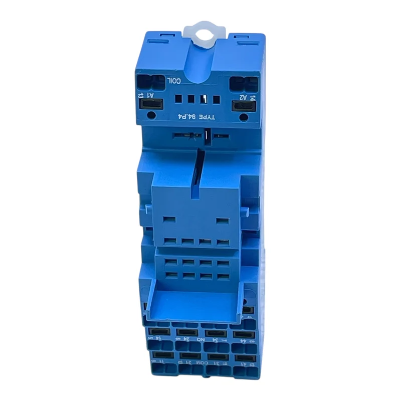 Finder Relaisfassung Typ 94.P4 für Serie 55/58 10A 300V Klemmenblock blau