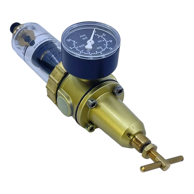 EWO Filterdruckminderer 324.323 mit Manometer Druckregler Messing