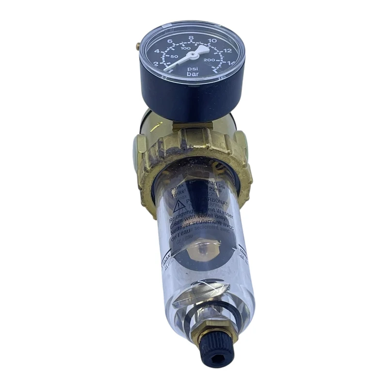 EWO Filterdruckminderer 324.323 mit Manometer Druckregler Messing