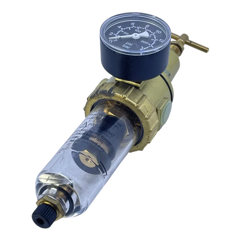 EWO Filterdruckminderer 324.323 mit Manometer Druckregler Messing