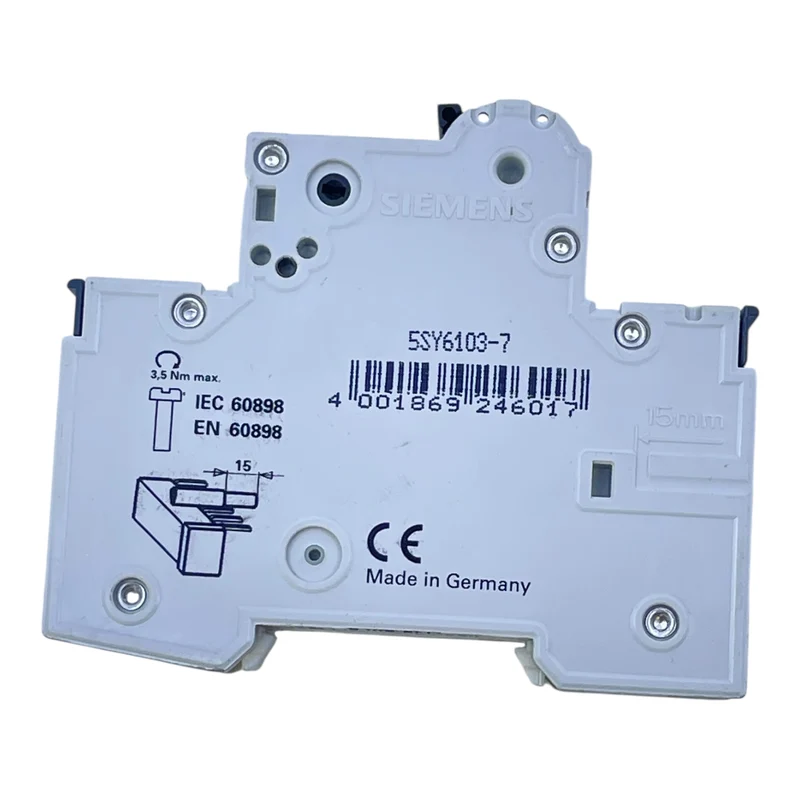 Siemens Leitungsschutzschalter 5SY6103-7 C3A 1-polig 230/400V 6000A MCB