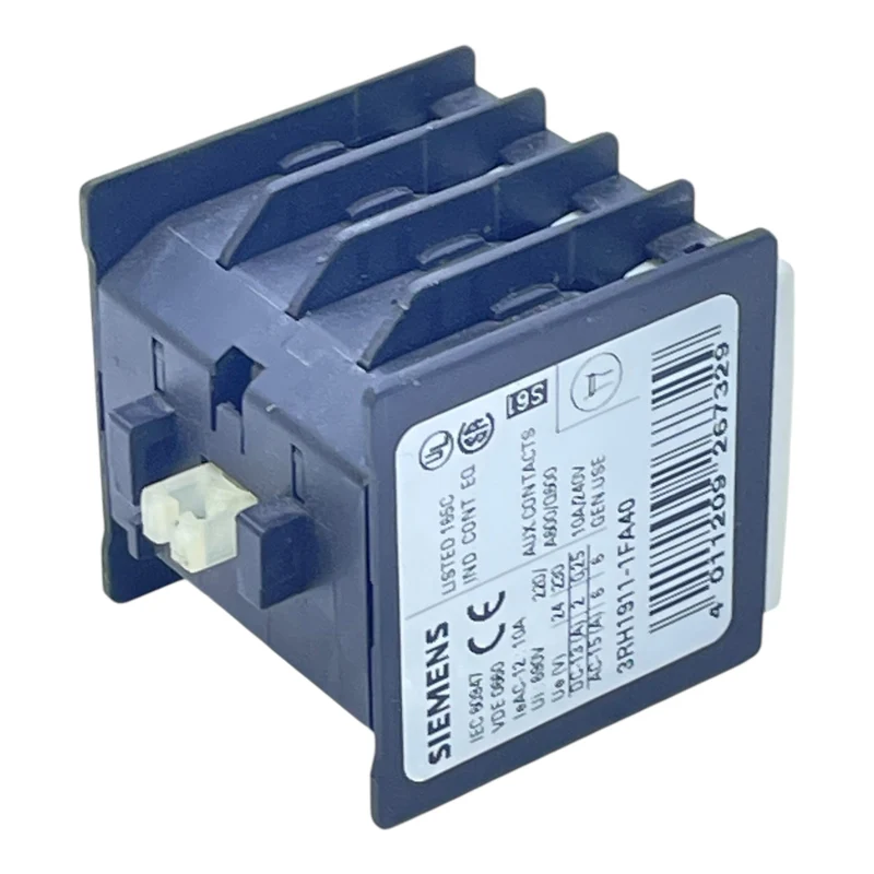 Siemens Hilfsschalterblock 3RH1911-1FA40 10A 240V 4-polig