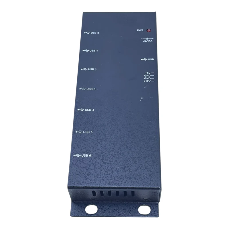 Industrieller USB-Hub 7-Port aktiv für Hutschiene 12V/5V Versorgung