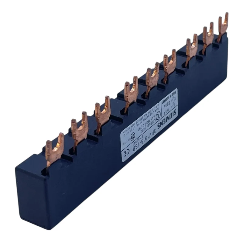 Siemens Sammelschiene 3RV1915-1BB 63A 690V 3-phasig 12-polig für 3RV1.11/2