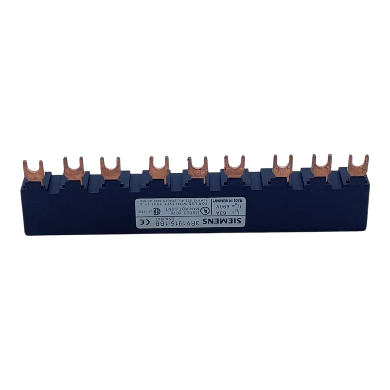 Siemens Sammelschiene 3RV1915-1BB 63A 690V 3-phasig 12-polig für 3RV1.11/2