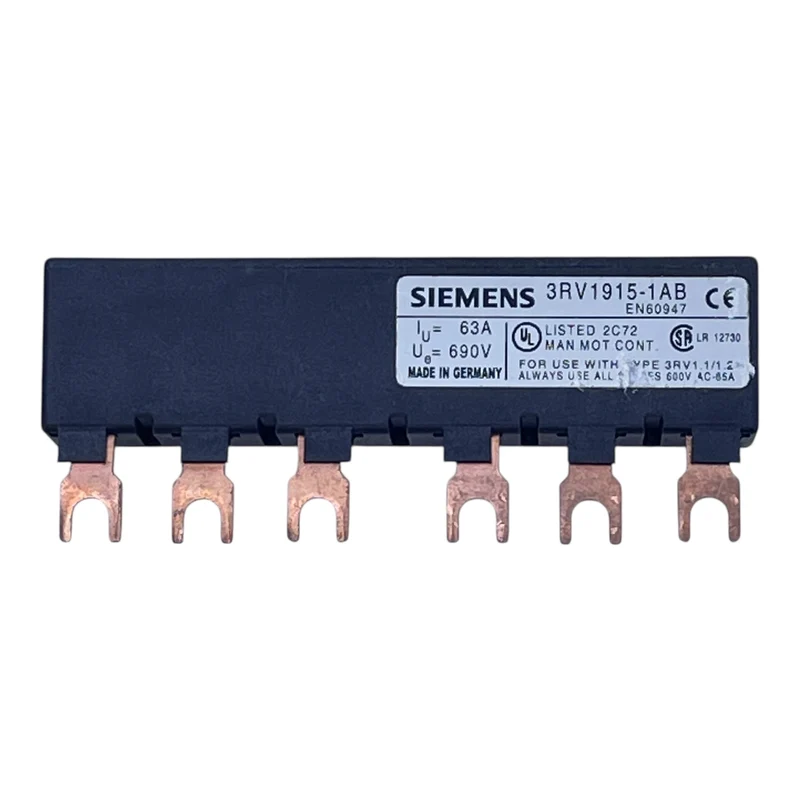 Siemens Sammelschiene 3RV1915-1AB 63A 690V für 3RV1 Motorschutzschalter