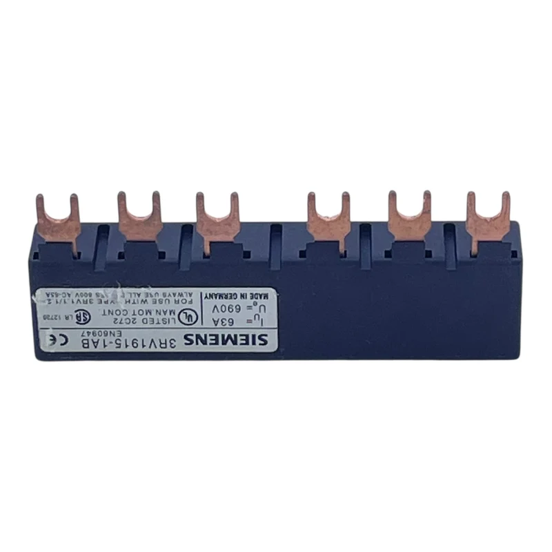 Siemens Sammelschiene 3RV1915-1AB 63A 690V für 3RV1 Motorschutzschalter