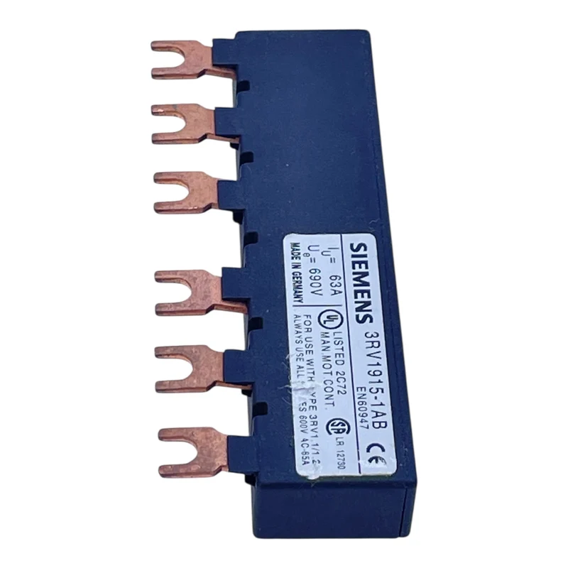Siemens Sammelschiene 3RV1915-1AB 63A 690V für 3RV1 Motorschutzschalter