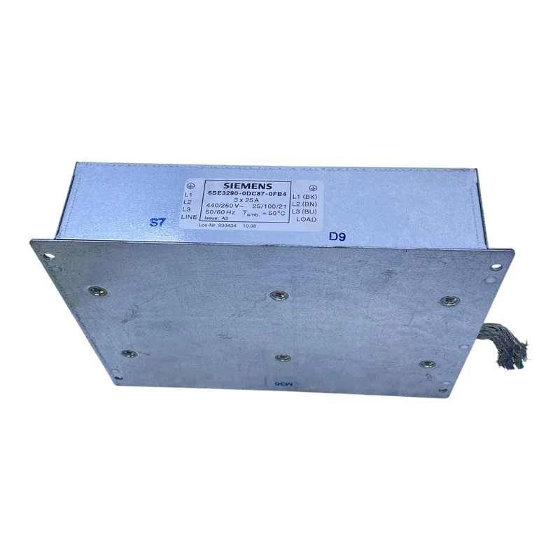 Siemens Netzfilter für Frequenzumrichter 6SE3290-0DC87-0FB4 3x25A 440/250V