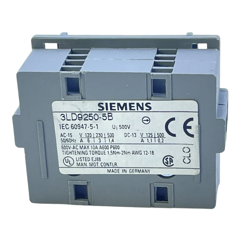 Siemens Zusatzschalter 3LD9250-5B für Lasttrennschalter Zusatzschalter