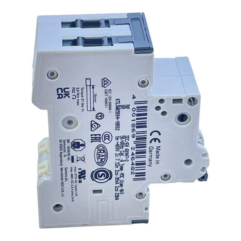 Siemens Leitungsschutzschalter 5SY6204-7 C4A 2-polig 400V Sicherungsautomat